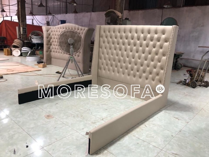 Giường bọc nỉ và đầu giường bọc nỉ đẹp, giá rẻ Giường bọc nỉ và đầu giường bọc nỉ đẹp, giá rẻ