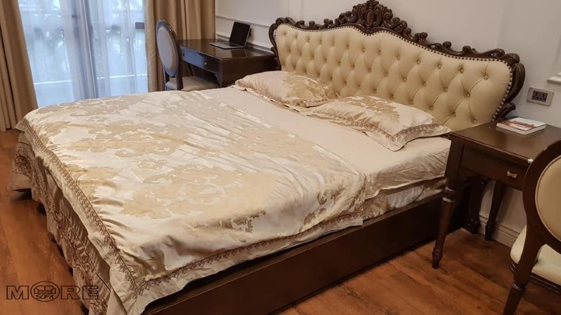 Giường bọc nỉ và đầu giường bọc nỉ đẹp, giá rẻ Giường bọc nỉ và đầu giường bọc nỉ đẹp, giá rẻ