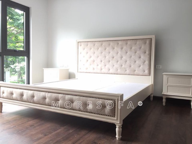 Giường bọc nỉ và đầu giường bọc nỉ đẹp, giá rẻ Giường bọc nỉ và đầu giường bọc nỉ đẹp, giá rẻ